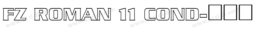FZ ROMAN 11 COND字体转换